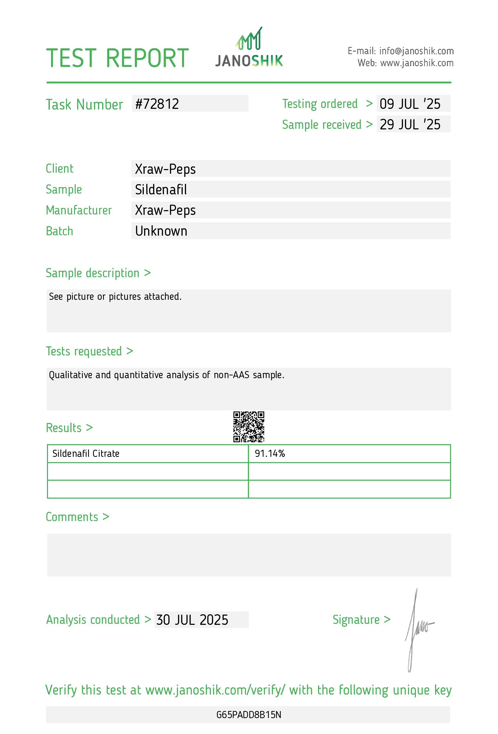 Xraw-Peps Sildenafil powder test report.jpg