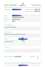 AASraw Testosterone Cypionate Powder Janoshik HPLC 20250922.png