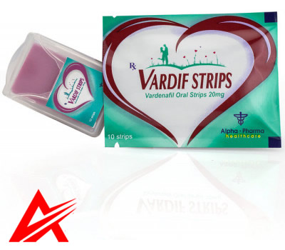 Buy original Alpha Pharma  Vardif 20mg/strip 10 oral sublingual strips Expired