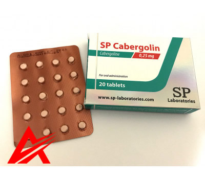SP Laboratories Cabergolin 0.25mg/tab 20 tabs blister