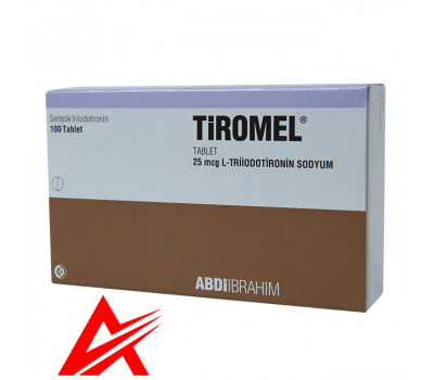 Tiromel T3 - 100 tabs 25 mcg per tab